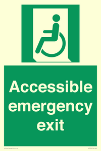 Accessible emergency exit (left)